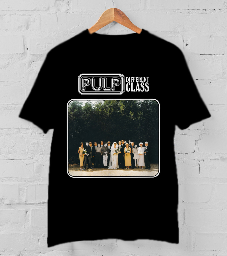 Pulp Different Class Album Cover Wedding Photo T-Shirt