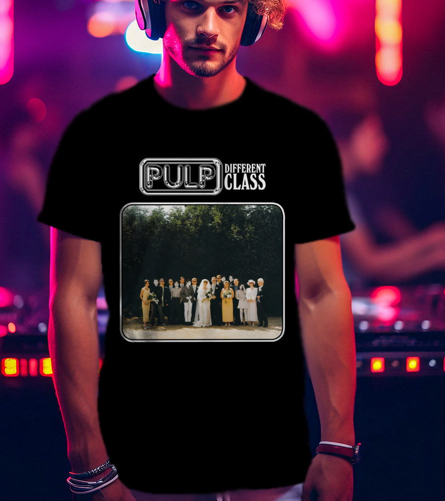 Pulp Different Class Album Cover Wedding Photo T-Shirt