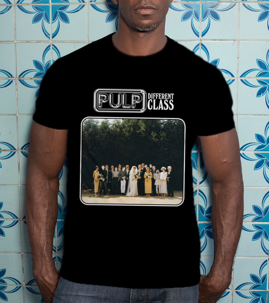 Pulp Different Class Album Cover Wedding Photo T-Shirt