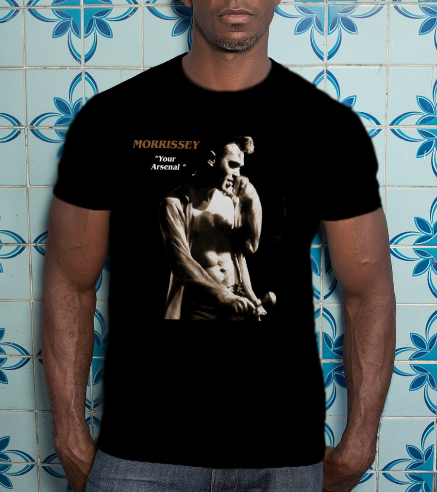Morrissey Your Arsenal 1992 Black And White Singer T-Shirt