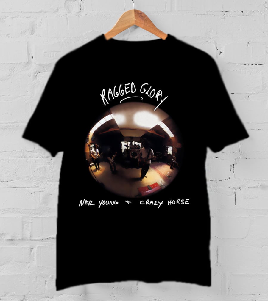 Neil Young Crazy Horse Ragged Glory Fish Eye Room T-Shirt