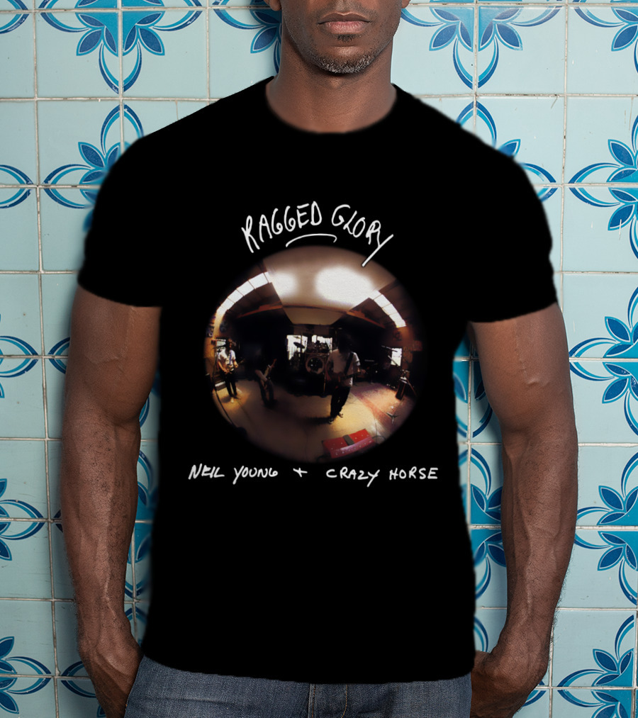 Neil Young Crazy Horse Ragged Glory Fish Eye Room T-Shirt