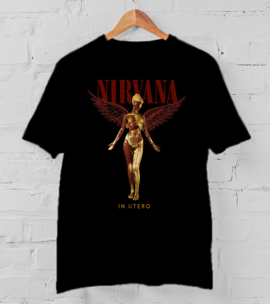 Nirvana In Utero Winged Anatomy Figure T-Shirt