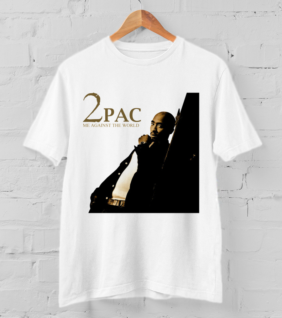 2Pac Me Against The World Album Cover With Tupac Shakur Photo T-Shirt