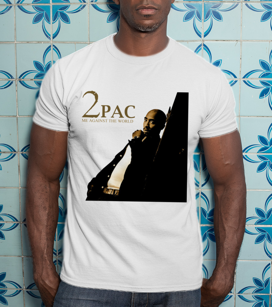 2Pac Me Against The World Album Cover With Tupac Shakur Photo T-Shirt