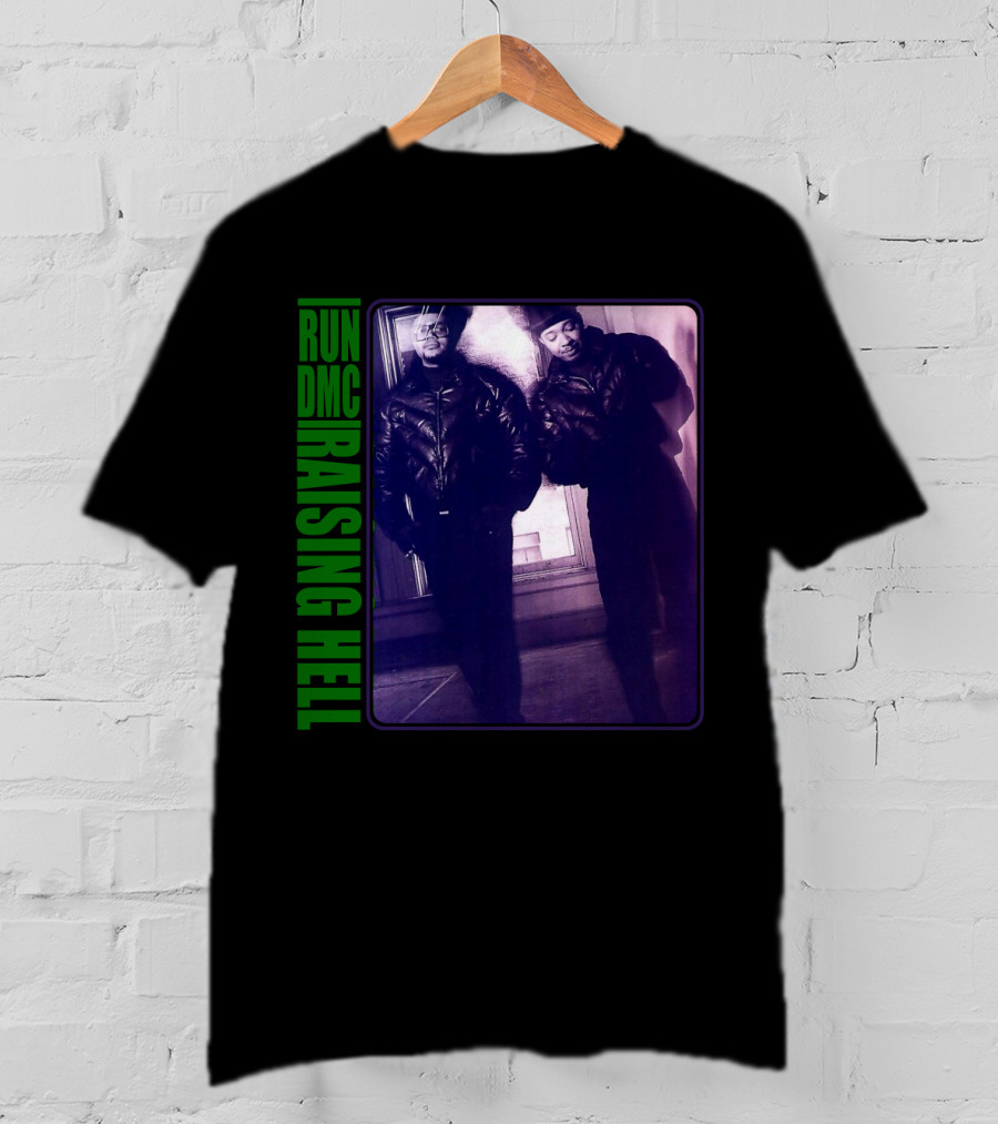 RUN DMC Raising Hell 1986 Iconic Album Cover Image T-Shirt