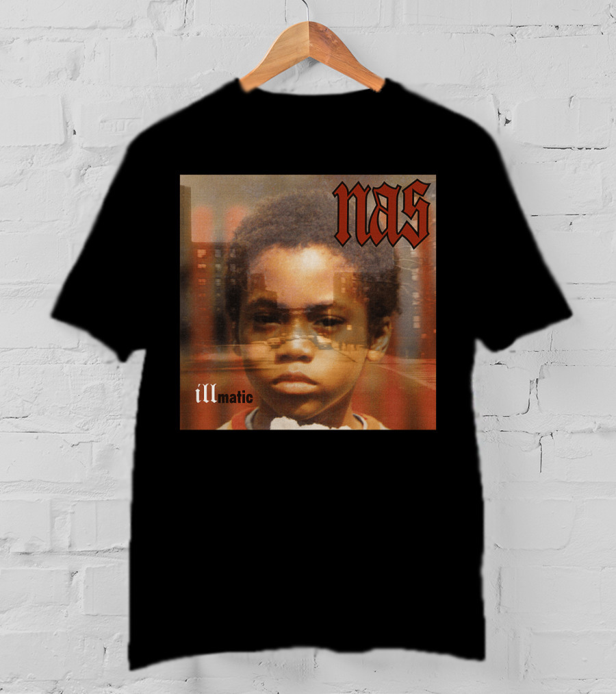 Nas Illmatic Album Art Young Boy New York Urban Landscape T-Shirt