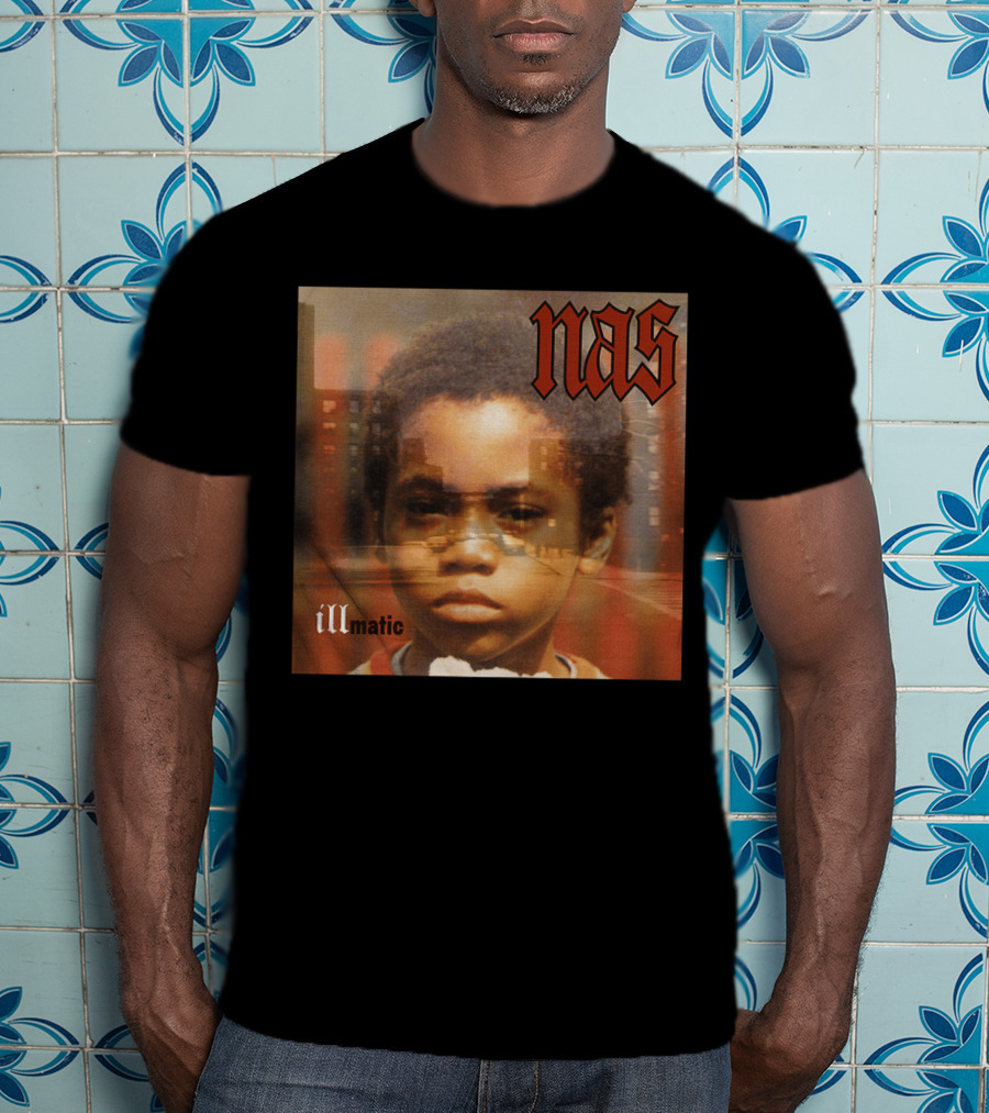 Nas Illmatic Album Art Young Boy New York Urban Landscape T-Shirt