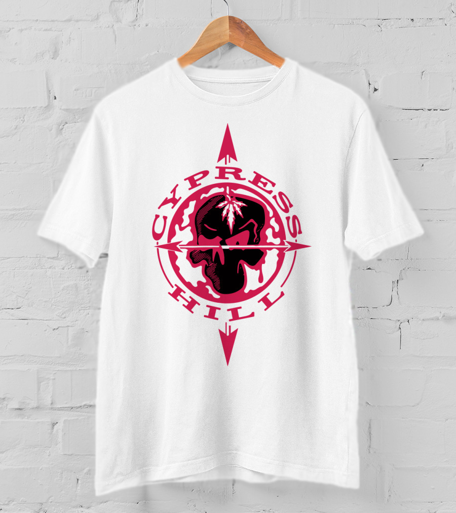Cypress Hill Red Skull Compass T-Shirt