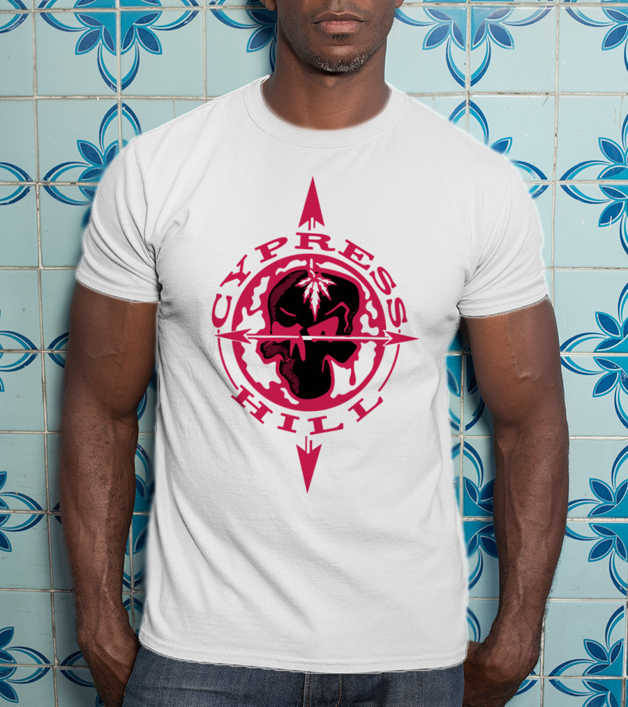 Cypress Hill Red Skull Compass T-Shirt