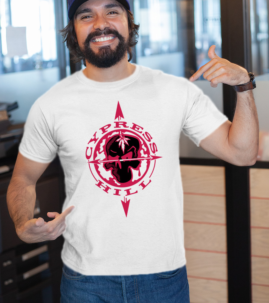 Cypress Hill Red Skull Compass T-Shirt