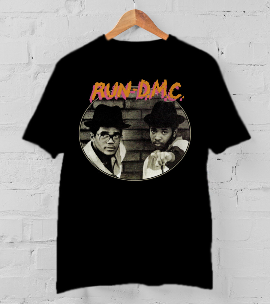 RUN-DMC Hip Hop Legends Brick Background T-Shirt