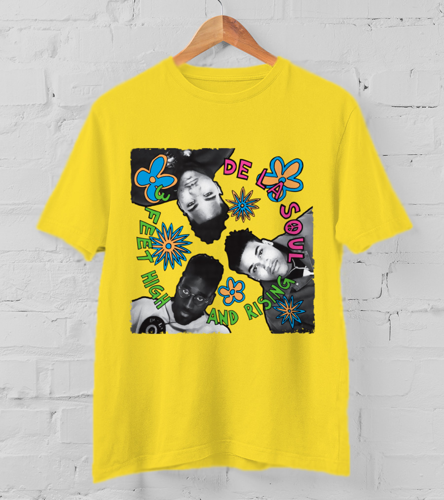 De La Soul 3 Feet High And Rising Colorful Flower T-Shirt