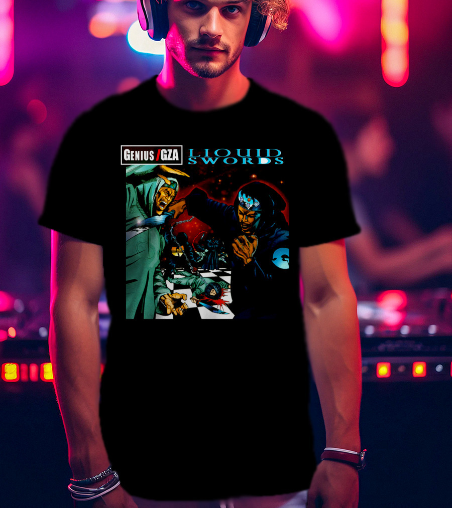 Genius GZA Liquid Swords Chess Battle T-Shirt