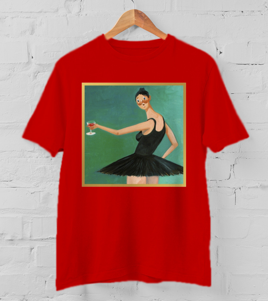 Kanye West My Beautiful Dark Twisted Fantasy Ballerina Cover Art T-Shirt