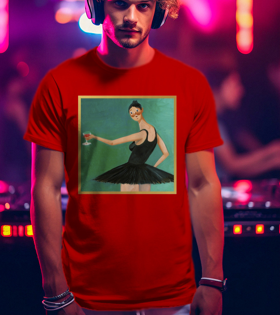 Kanye West My Beautiful Dark Twisted Fantasy Ballerina Cover Art T-Shirt