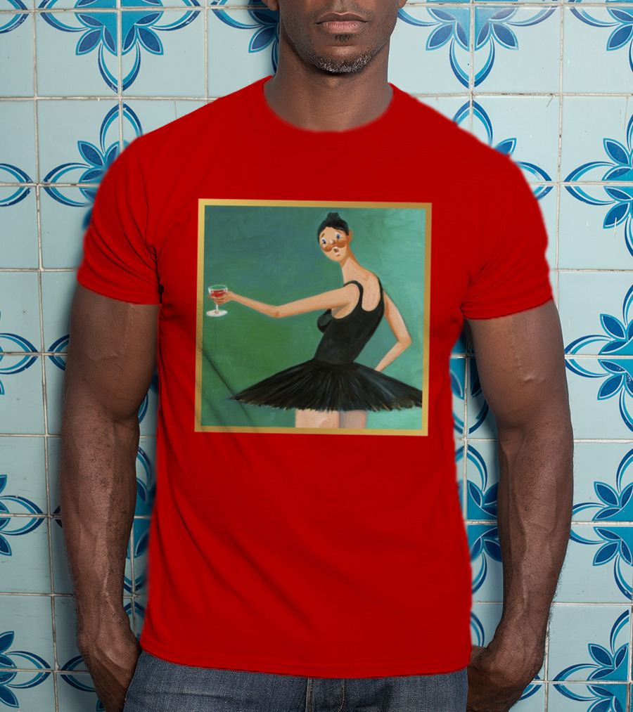 Kanye West My Beautiful Dark Twisted Fantasy Ballerina Cover Art T-Shirt