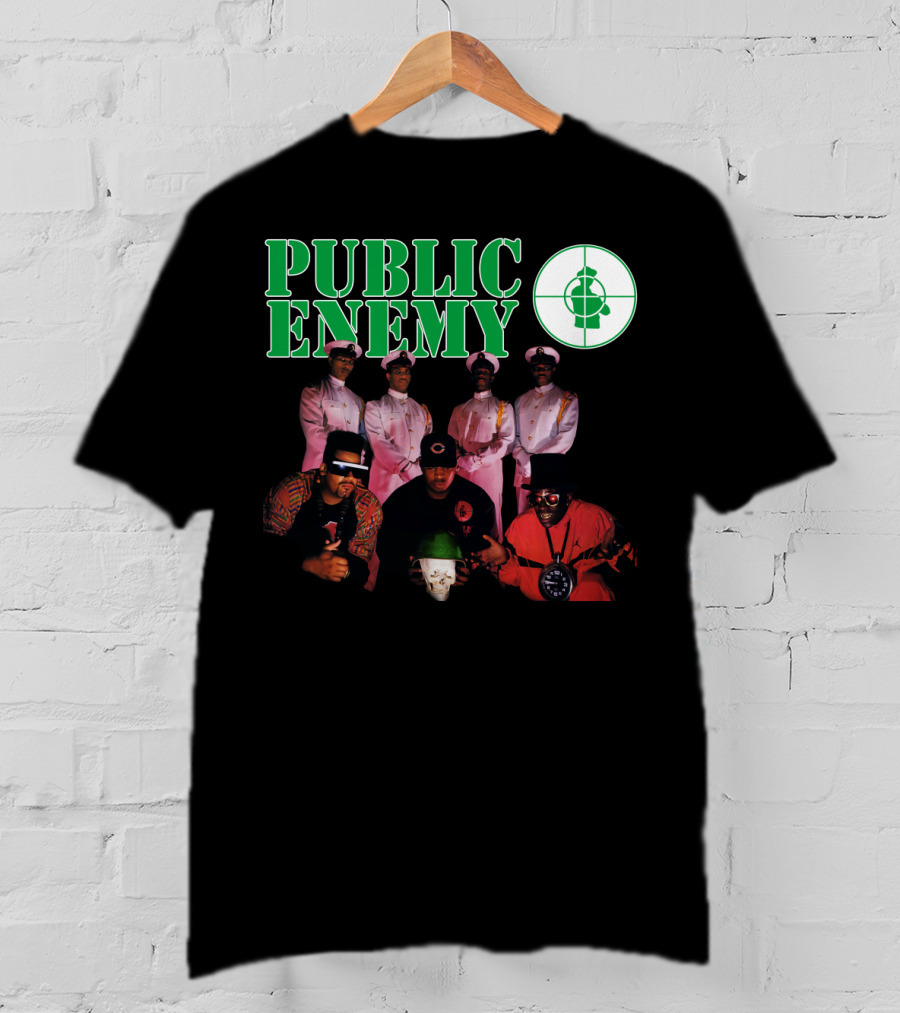 Public Enemy 1991 Group Photo With Target T-Shirt