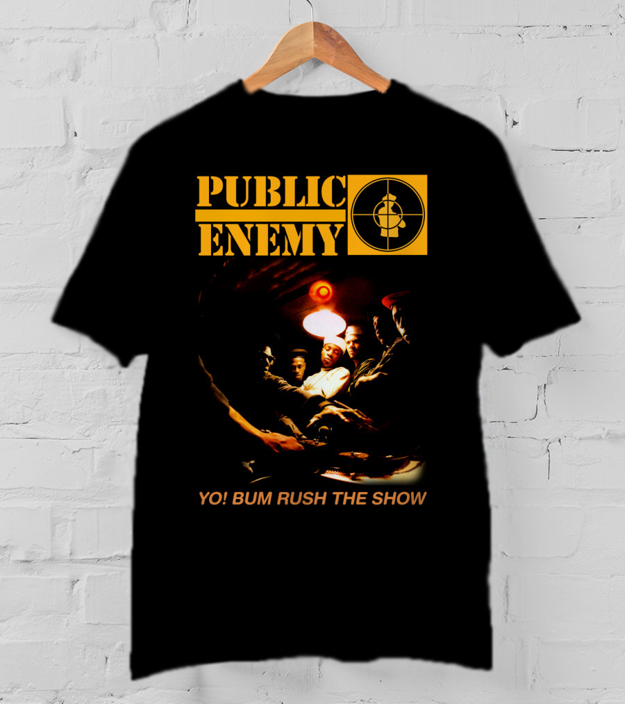 Public Enemy Yo Bum Rush The Show Classic Rap Album Cover T-Shirt