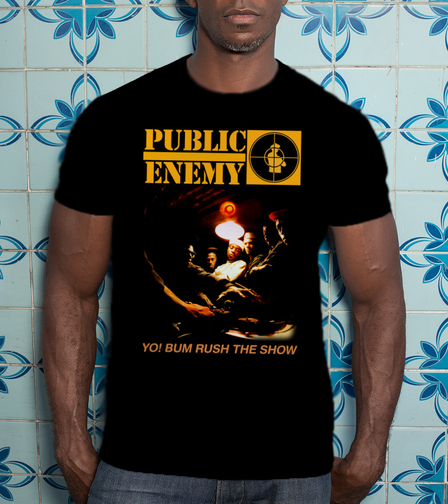 Public Enemy Yo Bum Rush The Show Classic Rap Album Cover T-Shirt