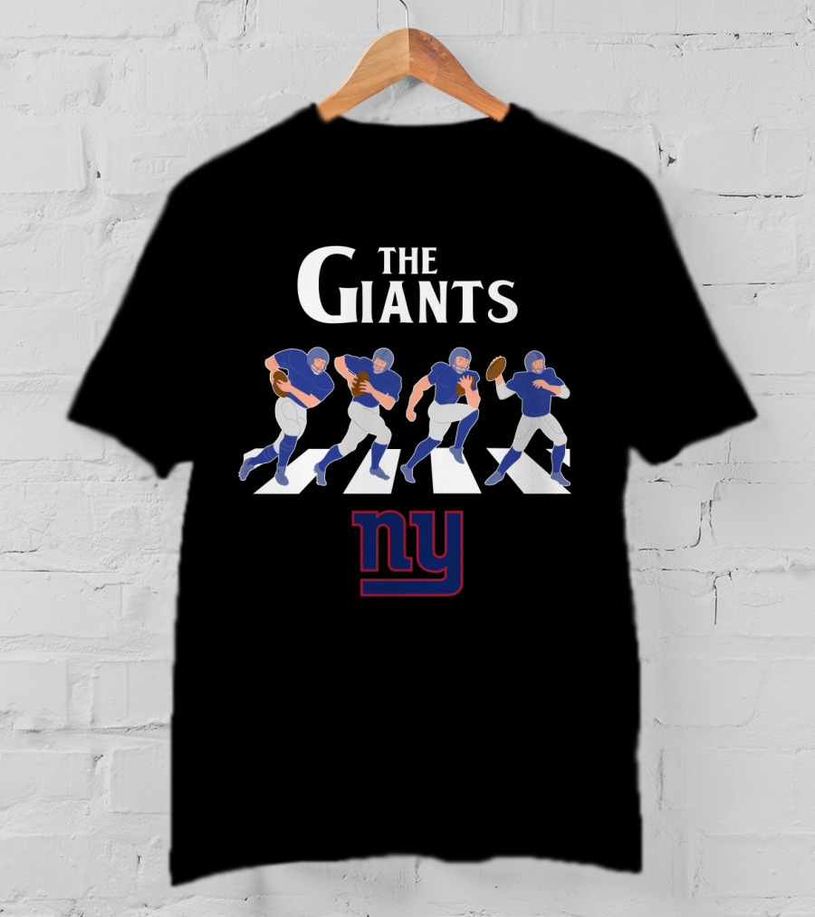 New York Giants Abbey Road Football Players Crossing Ny T-Shirt