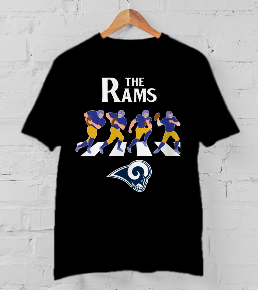 The Rams Abbey Road Los Angeles Football Crossing T-Shirt