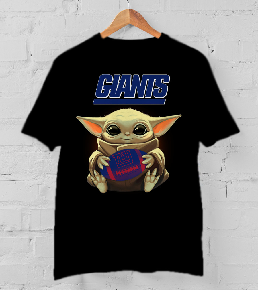 Giants Baby Yoda New York Giants Football T-Shirt
