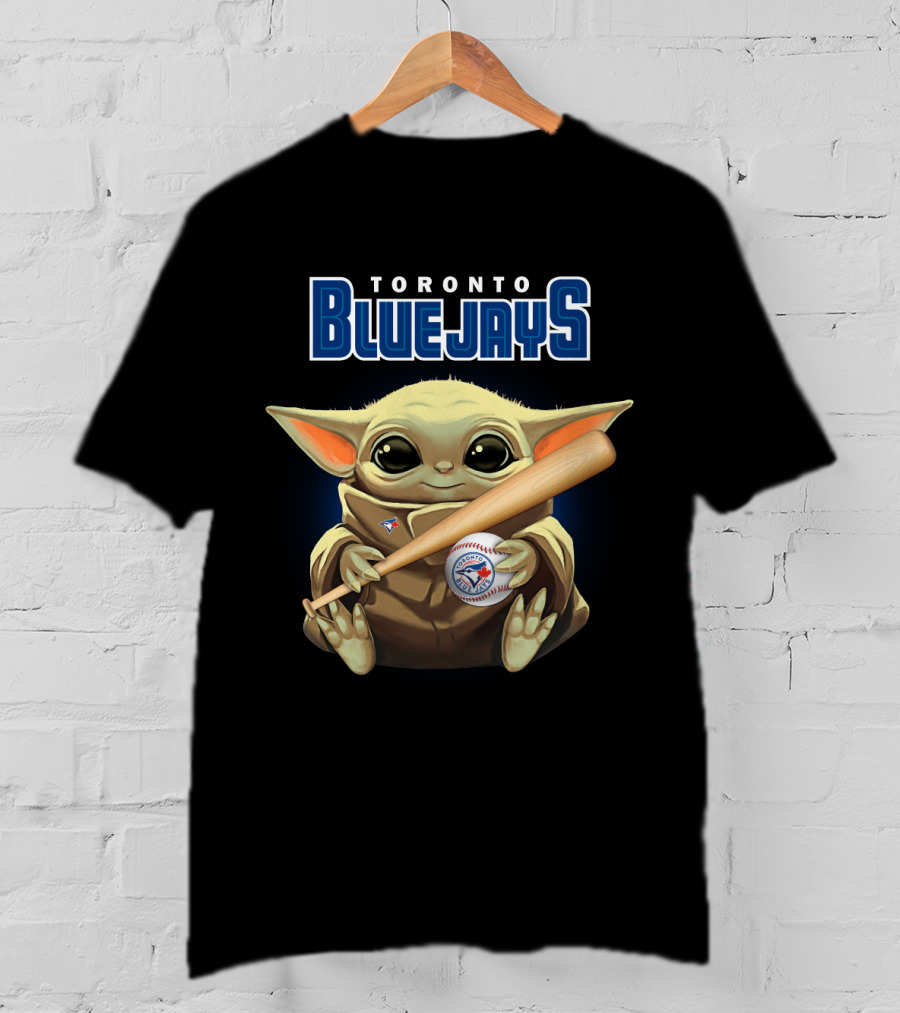 Toronto Blue Jays Baby Yoda Baseball Fan T-Shirt