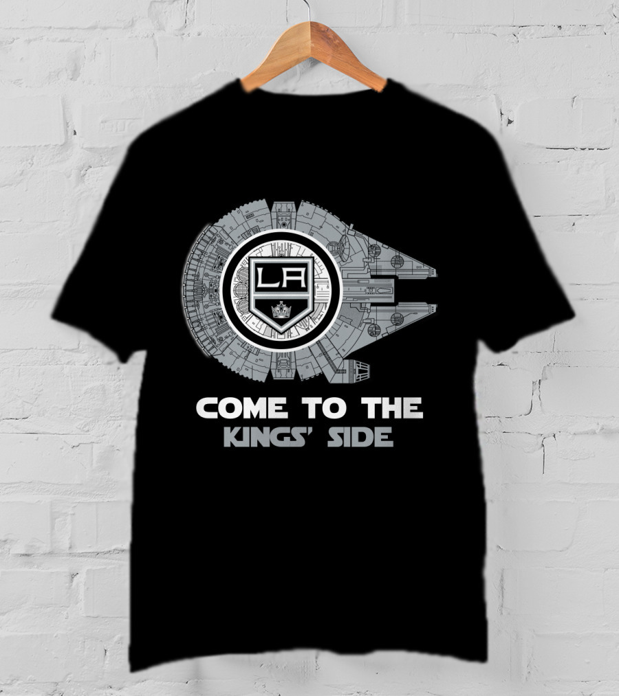 Los Angeles Kings Come To The Kings' Side Millennium Falcon T-Shirt