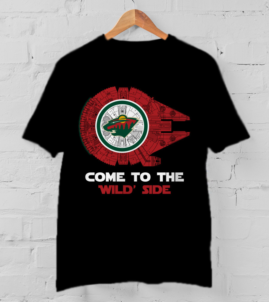 Come To The 'Wild' Side Minnesota Wild Millennium Falcon T-Shirt