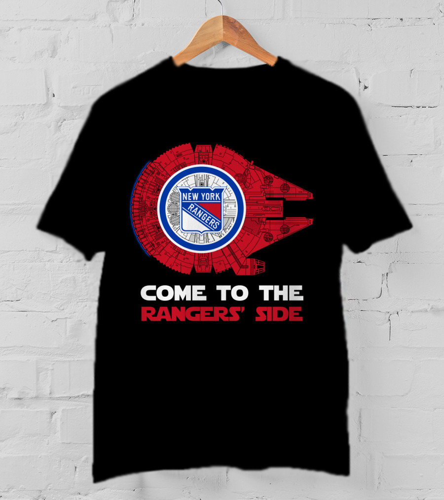 New York Rangers Millennium Falcon Come To The Rangers' Side T-Shirt