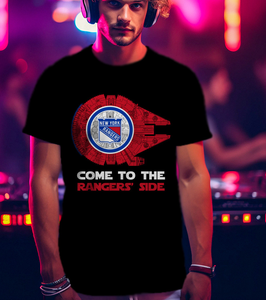 New York Rangers Millennium Falcon Come To The Rangers' Side T-Shirt