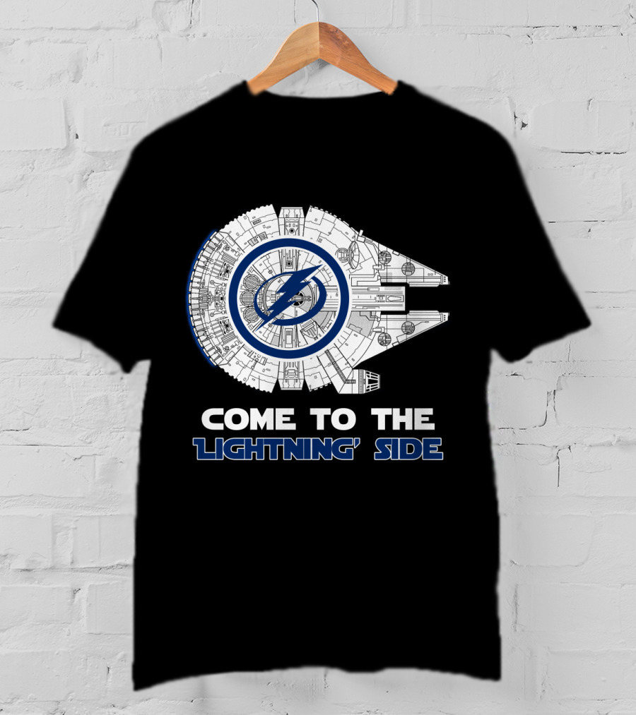 Come To The Lightning Side Millennium Falcon Tampa Bay Lightning T-Shirt