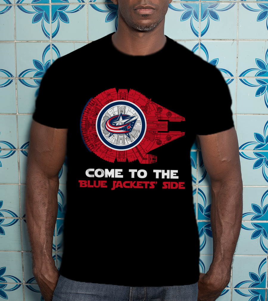 Come To The Columbus Blue Jackets' Side Millennium Falcon T-Shirt