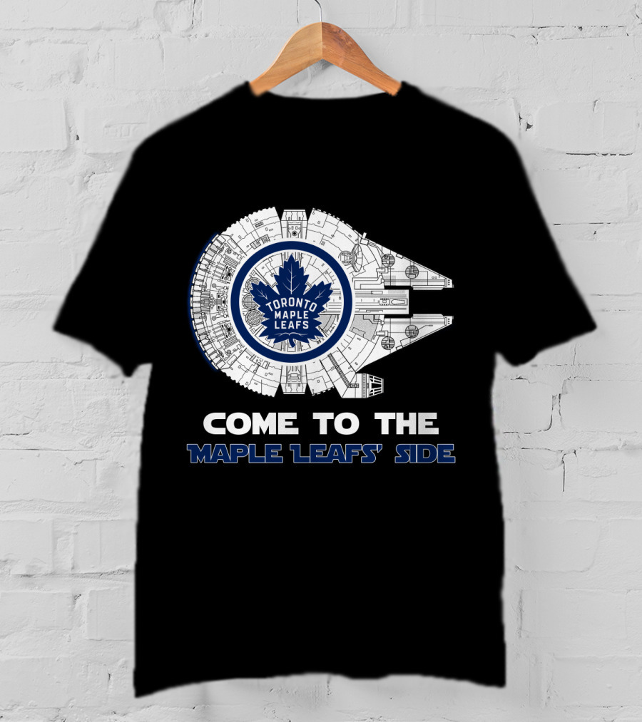 Toronto Maple Leafs Come To The Maple Leafs' Side Millennium Falcon T-Shirt