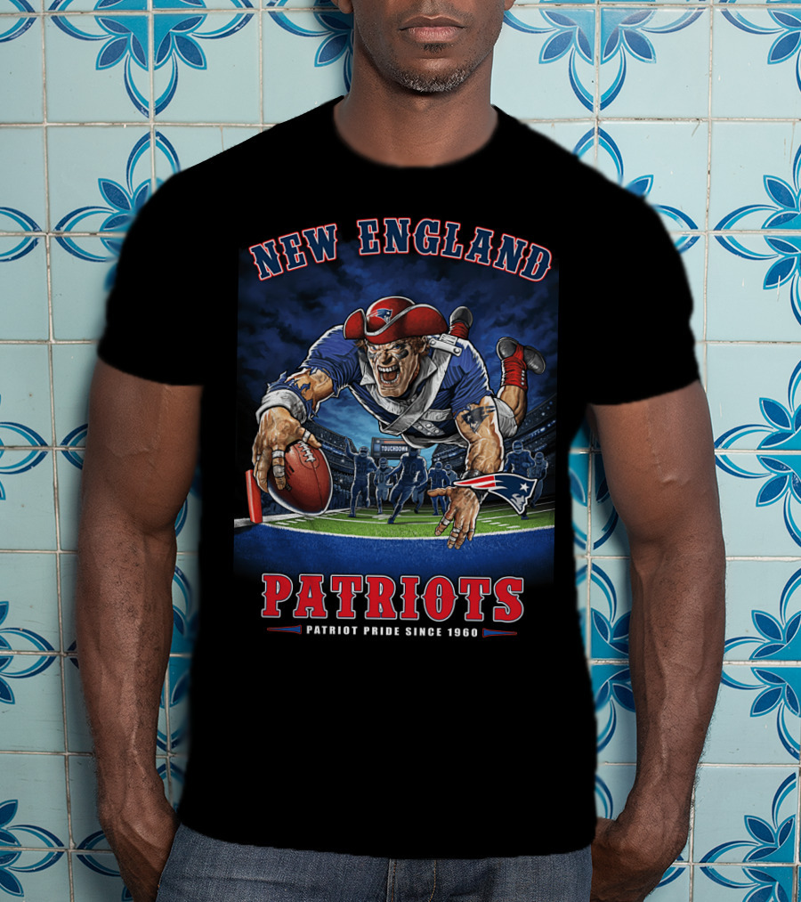 New England Patriots End Zone Touchdown Patriot Pride Since 1960 Nfl T-Shirt