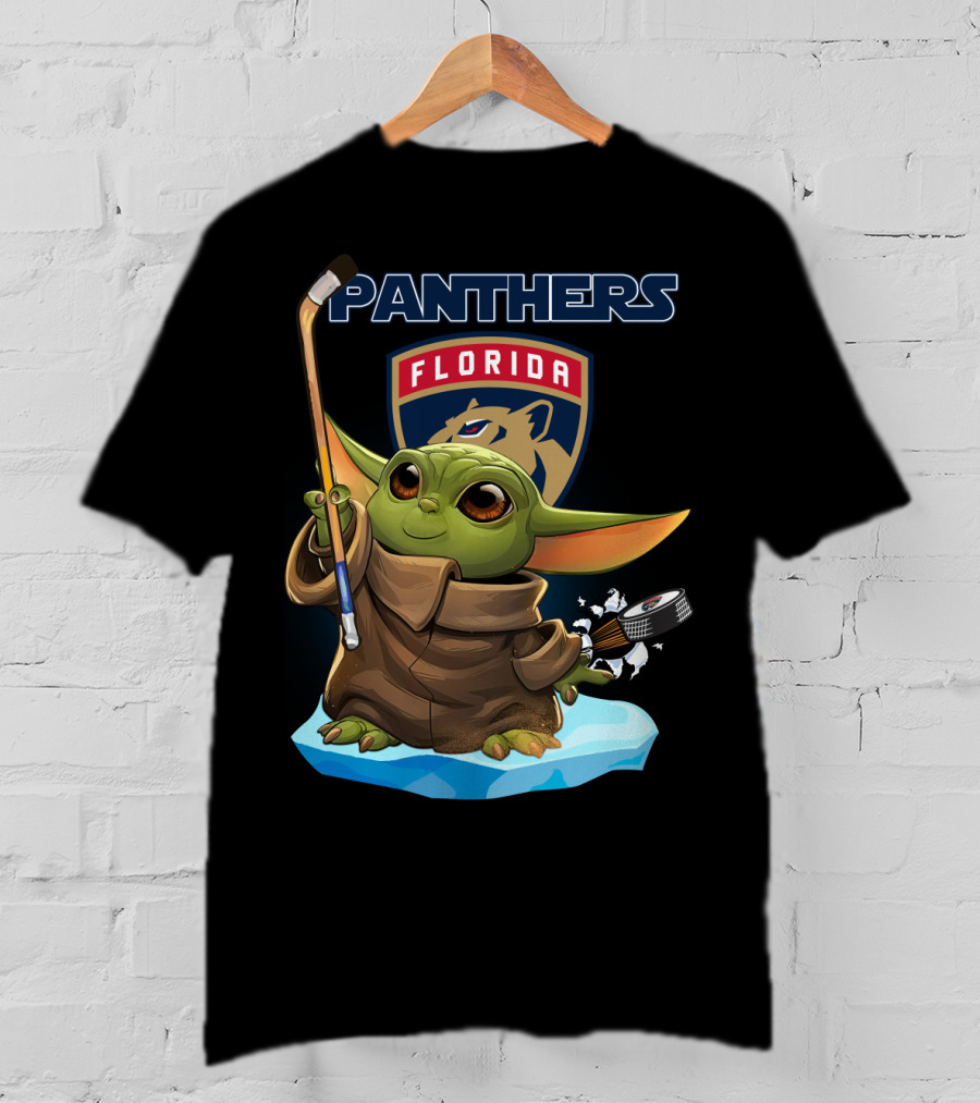 Florida Panthers NHL Baby Yoda Hockey Fan T-Shirt