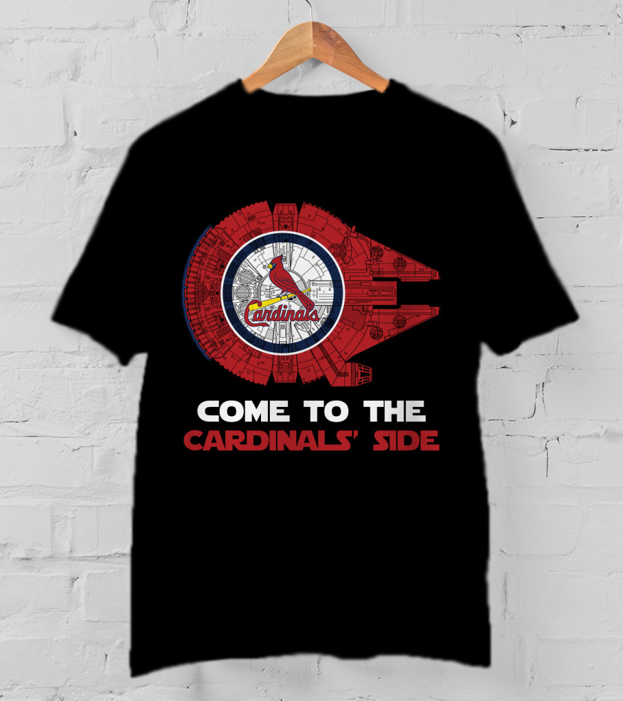 Come To The Cardinals' Side St. Louis Cardinals Millennium Falcon MLB T-Shirt