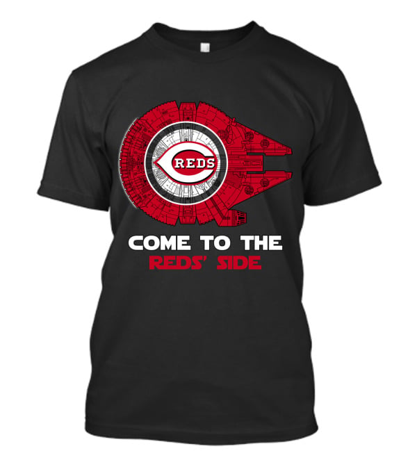 Cincinnati Reds Come To The Reds' Side Millennium Falcon MLB T-Shirt