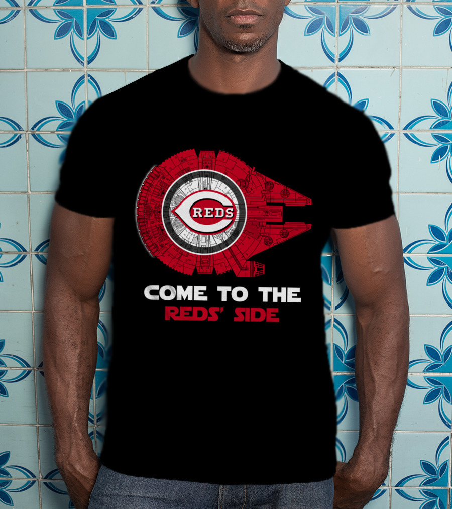 Cincinnati Reds Come To The Reds' Side Millennium Falcon MLB T-Shirt