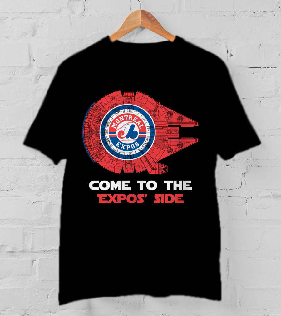 Montreal Expos Come To The Expos' Side Millennium Falcon MLB T-Shirt