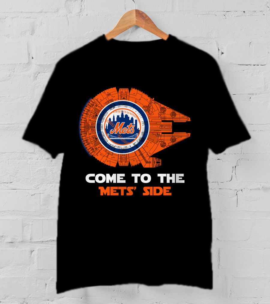 Come To The Mets' Side New York Mets Millennium Falcon MLB T-Shirt