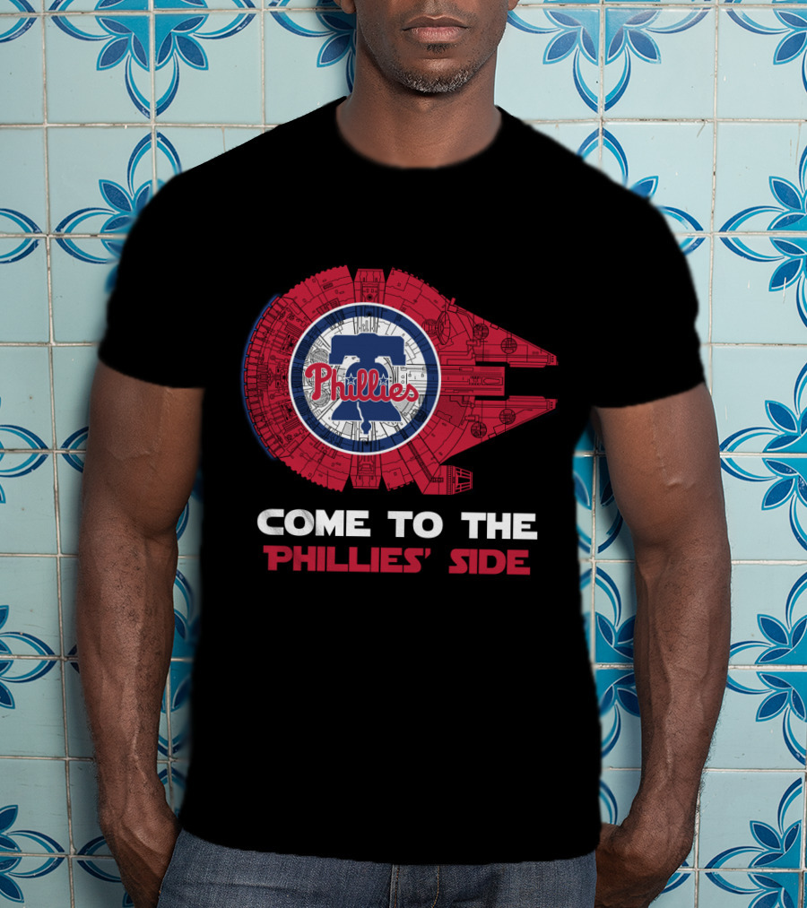 Phillies Millennium Falcon Come To The Phillies' Side T-Shirt