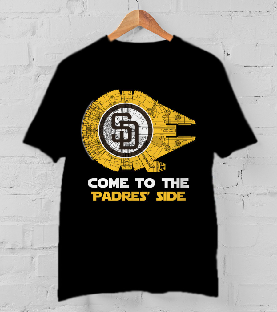 San Diego Padres Millennium Falcon Come To The Padres' Side MLB T-Shirt