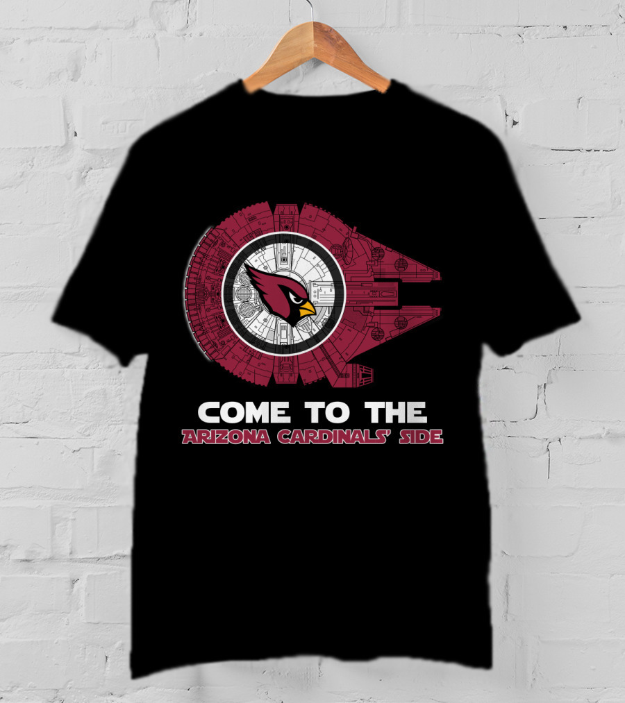 Come To The Arizona Cardinals' Side Millennium Falcon Nfl T-Shirt
