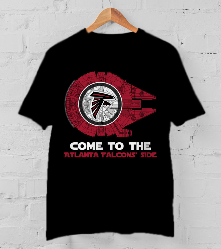 Come To The Atlanta Falcons' Side - Millennium Falcon Nfl T-Shirt