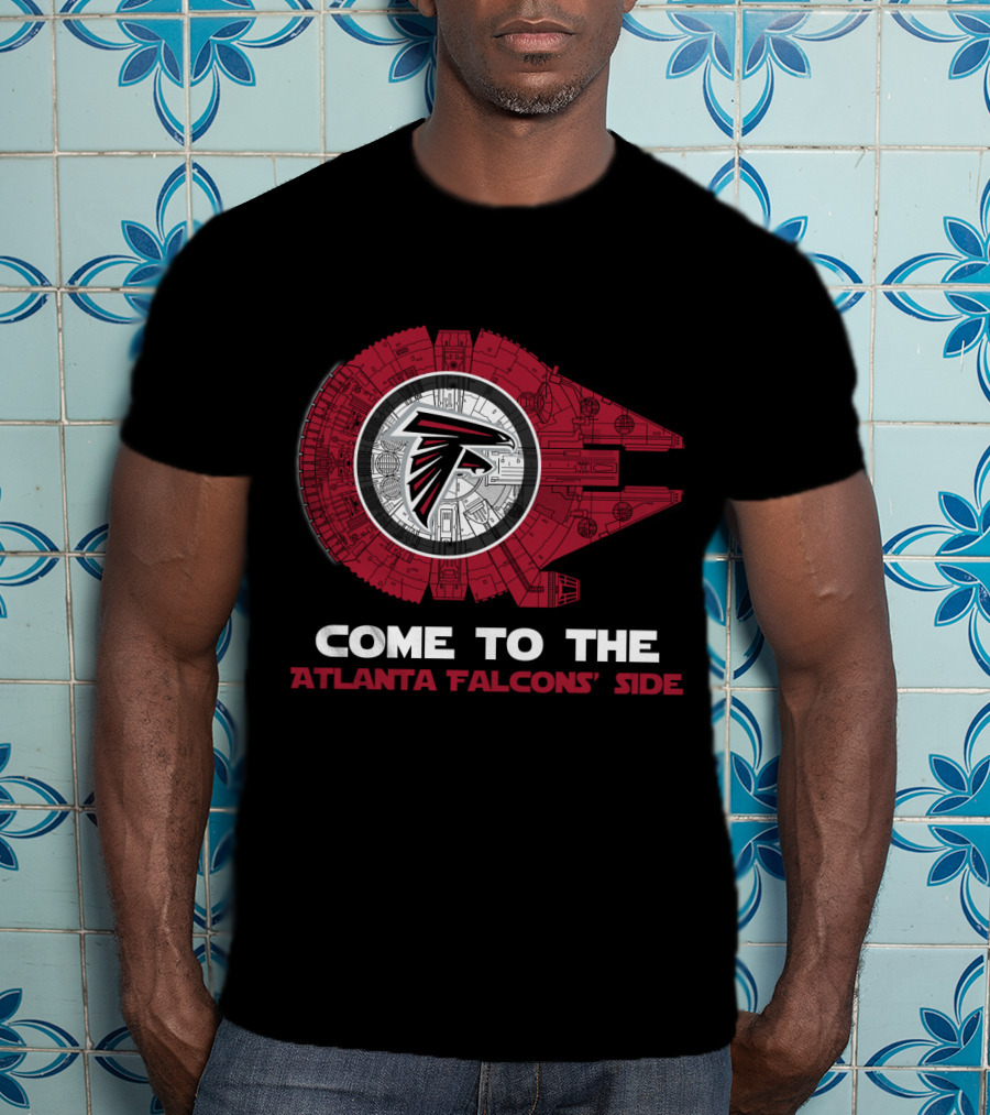 Come To The Atlanta Falcons' Side - Millennium Falcon Nfl T-Shirt