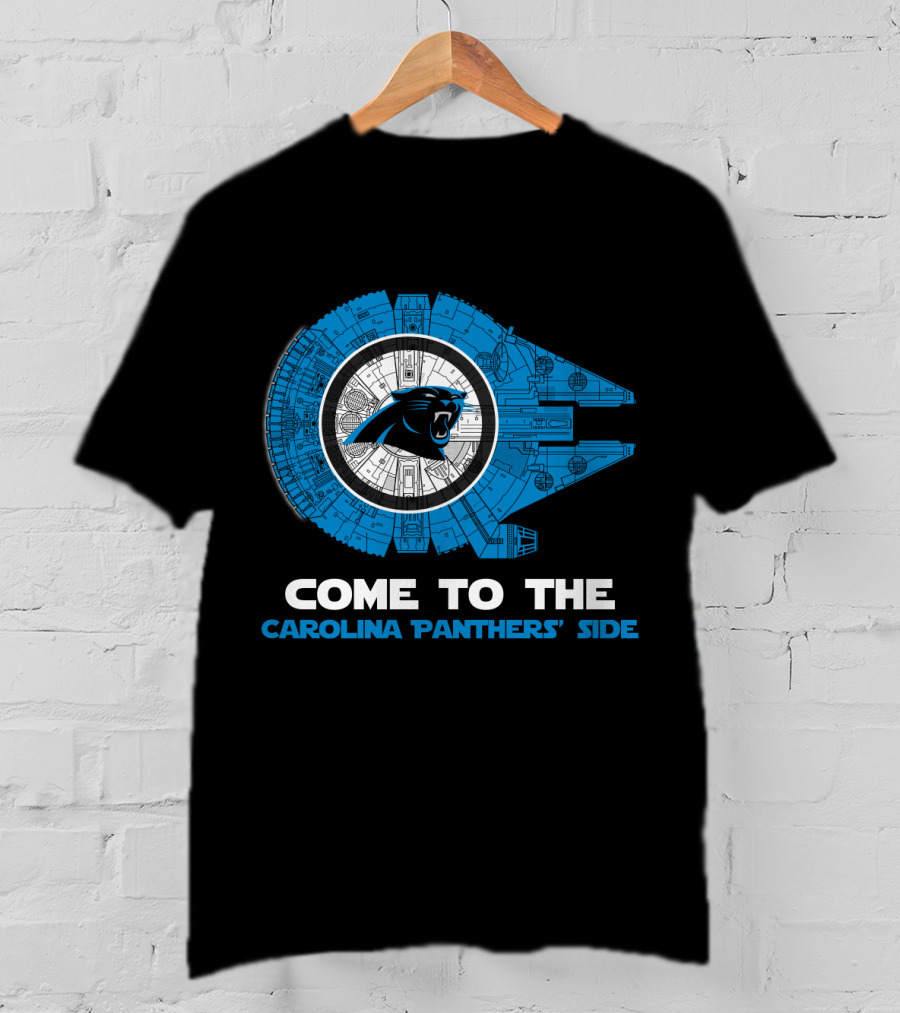Come To The Carolina Panthers' Side Millennium Falcon Nfl T-Shirt