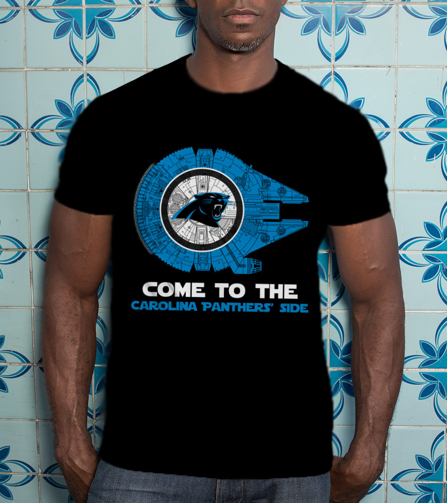 Come To The Carolina Panthers' Side Millennium Falcon Nfl T-Shirt