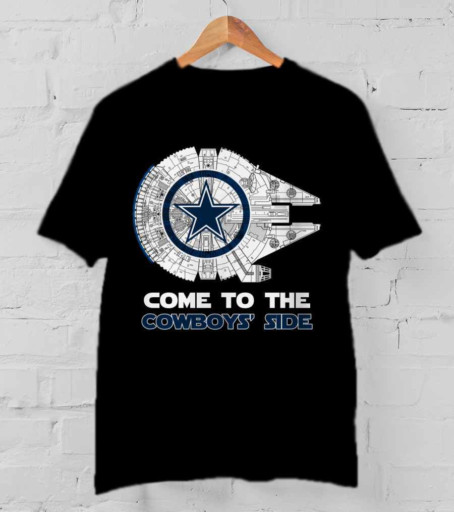 Dallas Cowboys Come To The Cowboys' Side Millennium Falcon Nfl T-Shirt